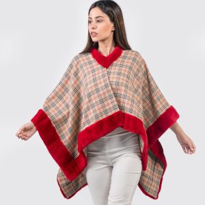 Luxurious Sheared Mink Fur Cape – Smooth Texture, Authentic Fur