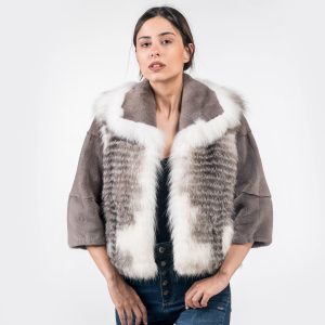 Platinum Arctic Fuchsfell Pelzjacke