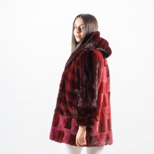 Nerz Kapuze Pelzjacke