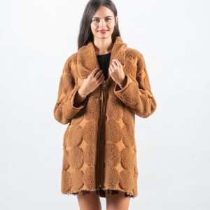 Signature Glow Camel Sheepskin Jacket – Premium Special Edition