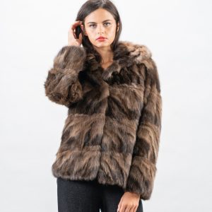 Prestige Layers Horizontal Sable Fur  Jacket – Supreme Real Fur Luxury