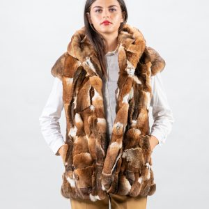 Refined Orylag Fur Hooded Vest