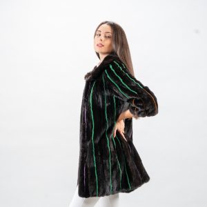 Natural Black Mink Fur Jacket