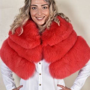Luxurious Special Red Shadow Fox Fur Stole
