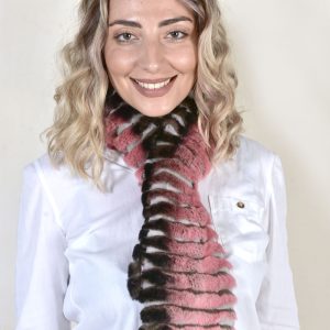 Rosa Rex Rabbitschal-Krawatte