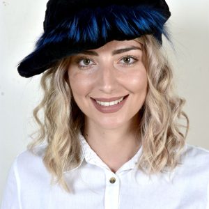 Black Velvet Mink Fur Hat