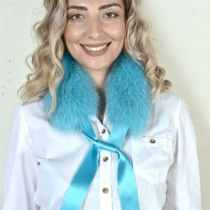 Türkise Farbe Blau Fuchs Halsband