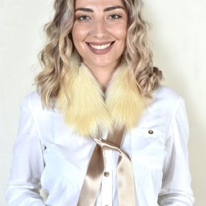 Natural Golden Fuchs Halsband