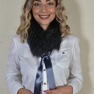 Genuine Grey Fox Fur Neckband