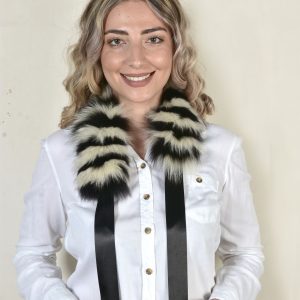 Genuine Fox Fur Neckband Collar