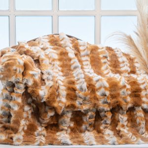 Timeless Canadian Red Fox Fur Throw Blanket – Wild Authentic Fur Luxury