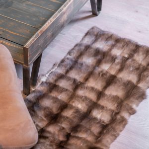 Premium Sable Fur Rug – Authentic Craftsmanship, Rich Softness