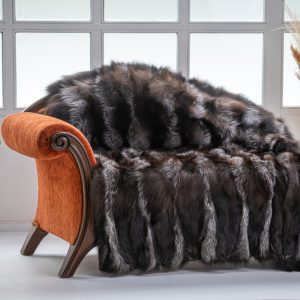 Silber Fuchs Pelzdecke
