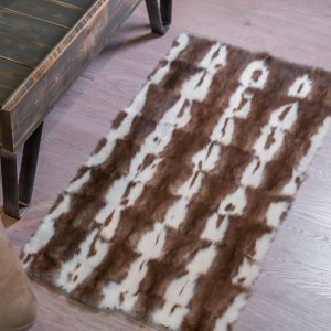 Opulent Stone Marten Fur Carpet – Softness Redefined & Sophisticated Style