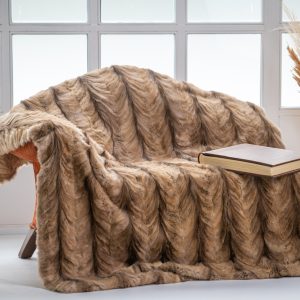 Ultimate Luxury Sable Fur Throw Blanket – Soft & Sophisticated