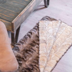 Exquisite Tortora Sable Fur Fabric Cuts – 100% Real Fur Material