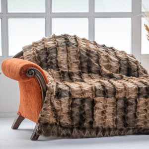 Luxurious Sable Fur Throw Blanket – Ultimate Softness & Warmth