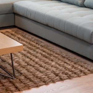 Natural Tortora Sable Fur Rug – Rich Texture & Timeless Beauty