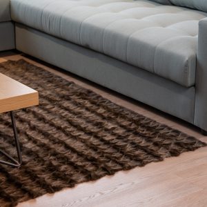 Elegant Real Sable Fur Rug – Plush Softness with Natural Beauty