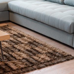 Elegant Sable Fur Area Carpet – The Pinnacle of Fur Décor
