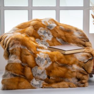 Kanadischer Rotfuchs Pelz Decke