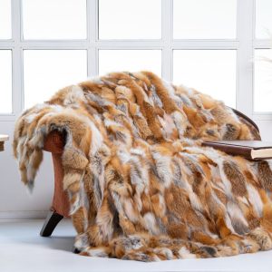 Kanadischer Rotfuchs Pelz Kuscheldecke