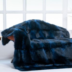 Blaue Amerikanischer Waschbär Pelz Wurfdecke