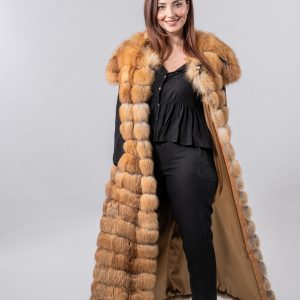 "Elite Canadian Red Fox Fur Vest