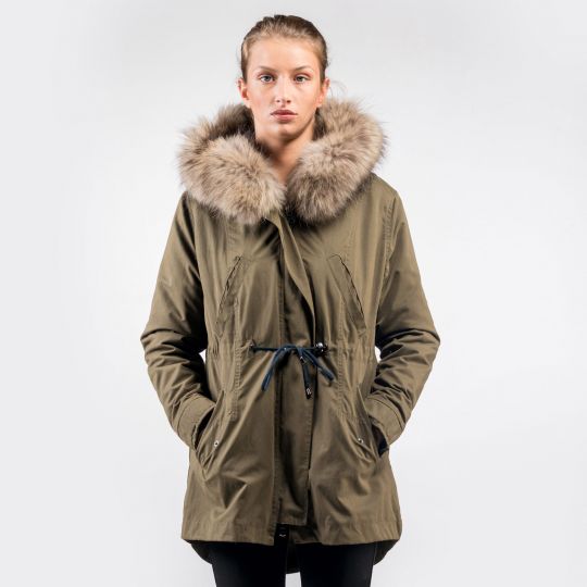 Damen Winterjacke mit Innenfutter Zobel