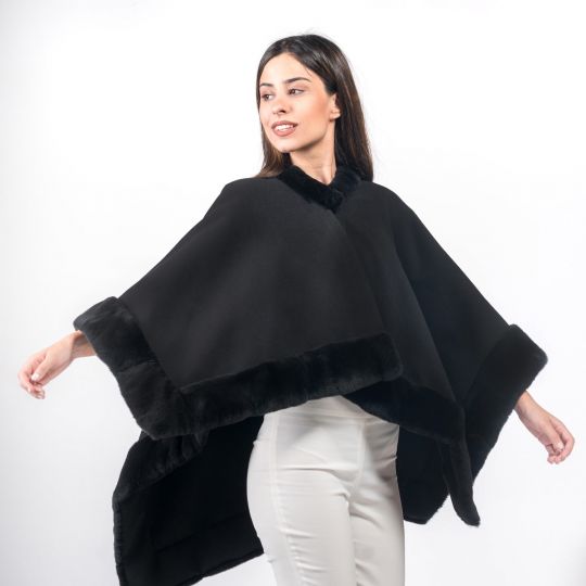 Women Black Cape