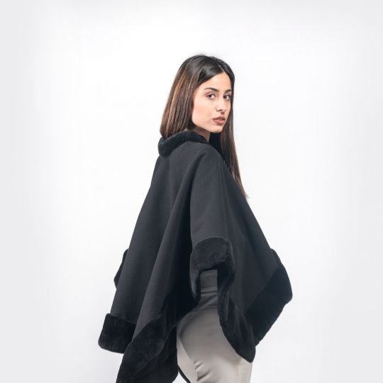 Women Black Cape