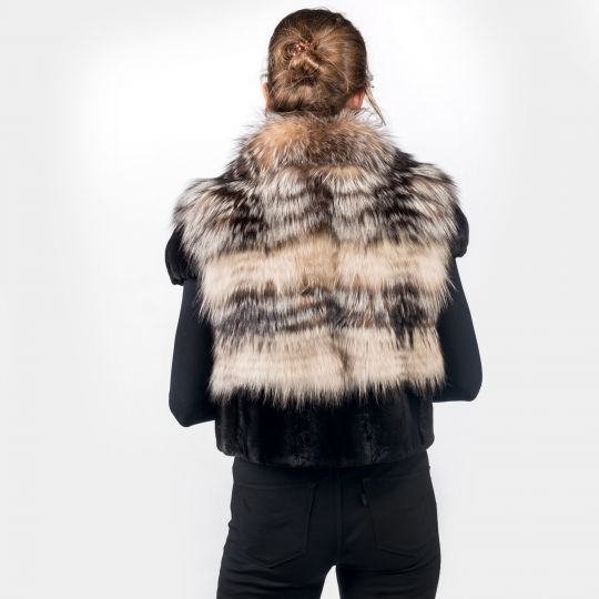 Crystal Fox Fur Vest