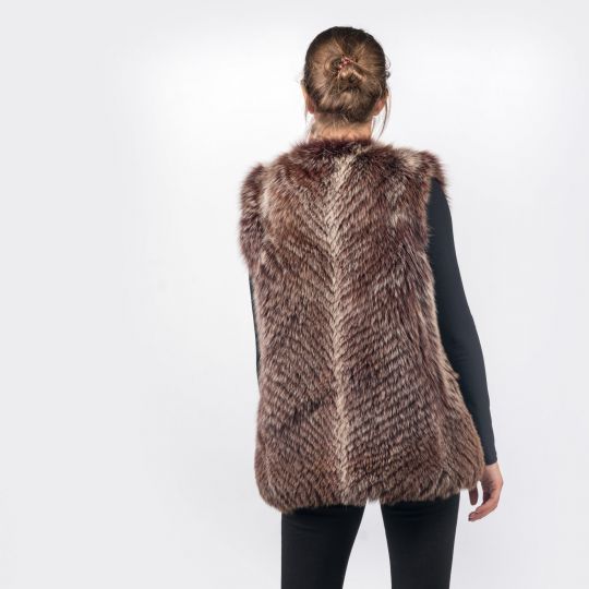 Brown Fox Fur Vest