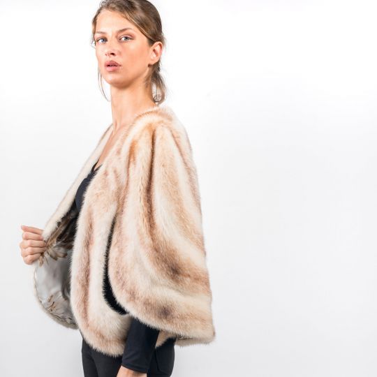 Special Brown Gross Mink Fur Stole