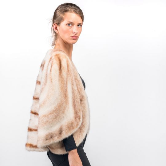 Special Brown Gross Mink Fur Stole