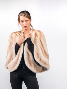 Special Brown Gross Mink Fur Stole