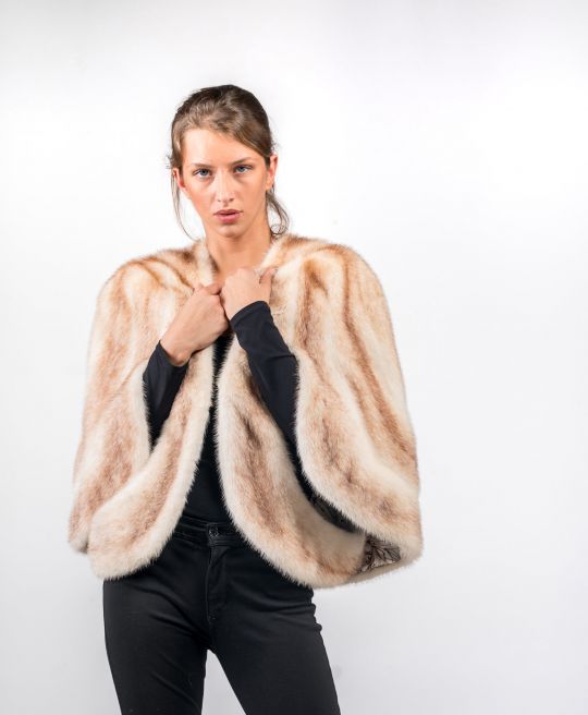 Special Brown Gross Mink Fur Stole