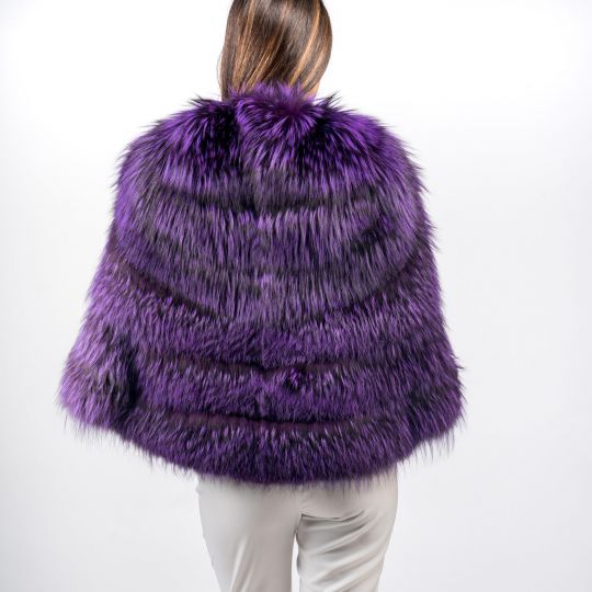 Purple Arzante Fox Fur Stole