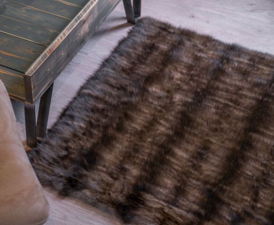 Luxury/Sable Fur Area Rug