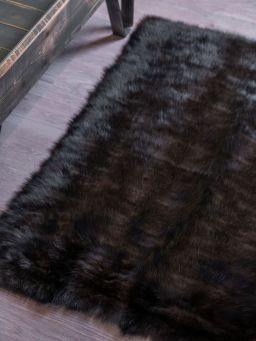 Sable Fur Throw Carpet