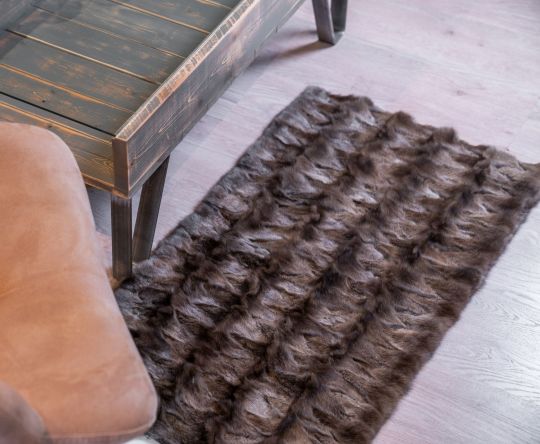 Sable Fur Throw Carpet