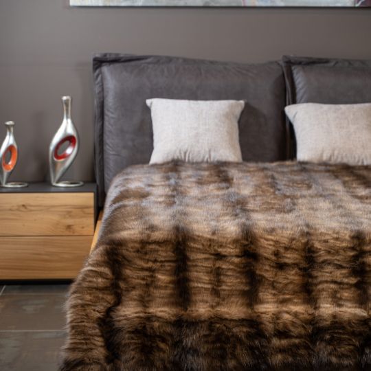 Tortora Sable Fur Throw Blanket