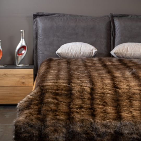 Tortora Sable Fur Throw Blanket