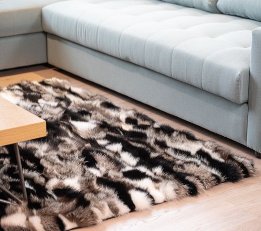 Real Sheepskin Fur Throw Blanket