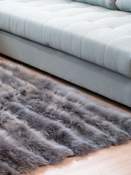 Real Sheepskin Fur Throw Blanket