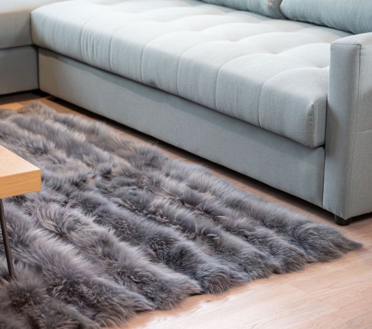 Real Sheepskin Fur Throw Blanket