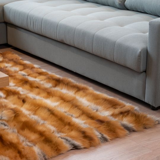 Real Sheepskin Fur Throw Blanket