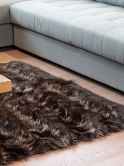 Real Sheepskin Fur Throw Blanket