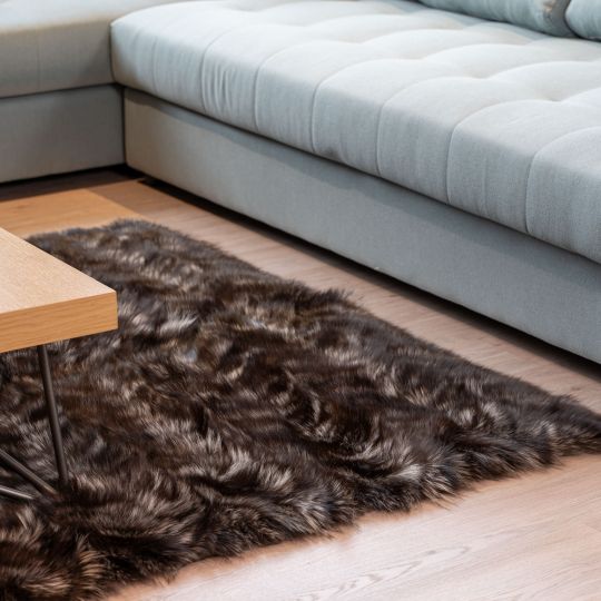 Real Sheepskin Fur Throw Blanket