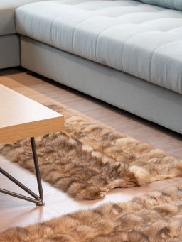 Real Sheepskin Fur Throw Blanket